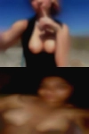 Naked woman picks