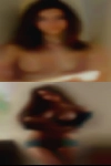 Nude woman lifts weights with